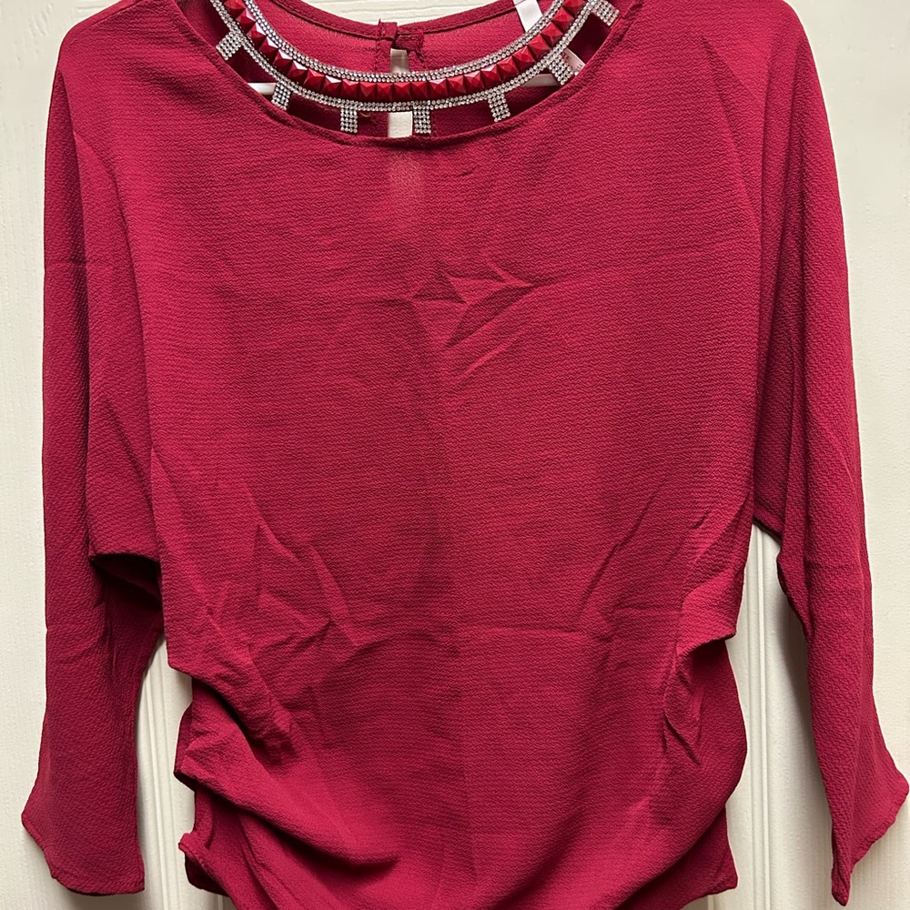 Elegant Women's Red Top